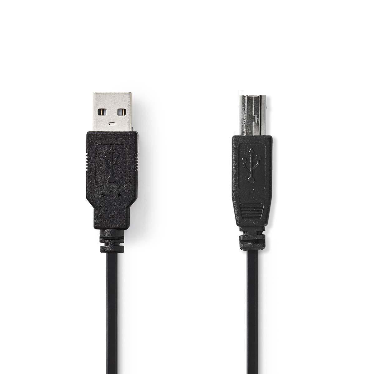 USB 2.0-kabel A-hannkontakt - B-hannkontakt 2,0m