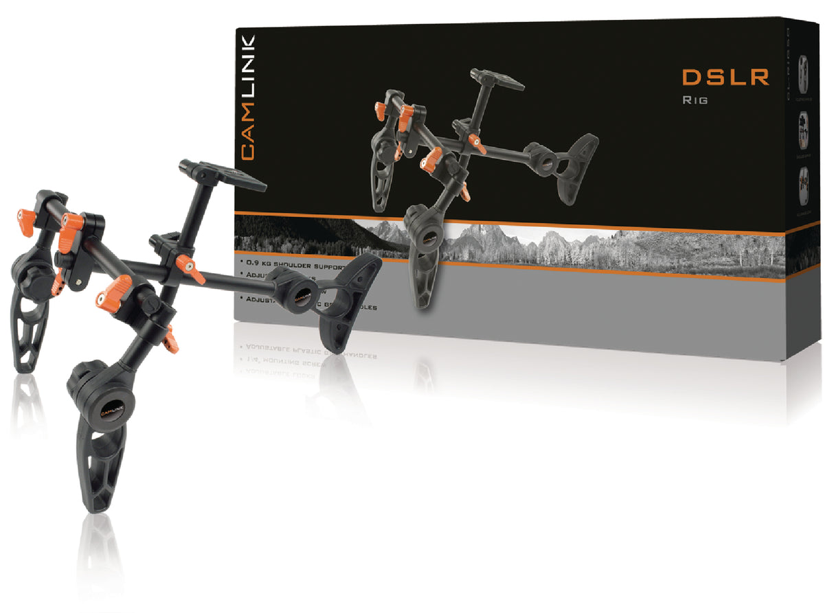 Kamera-/videostativ (svart/oransje, 0,9 kg)