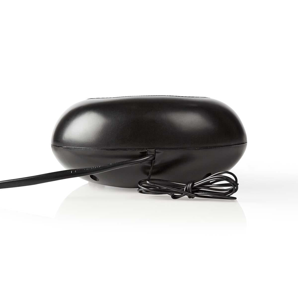 Klokkeradio med vekkerklokke (oval)