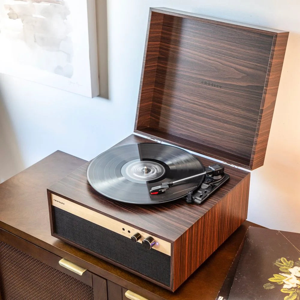 Crosley Jasper retro platespiller, Valnøtt