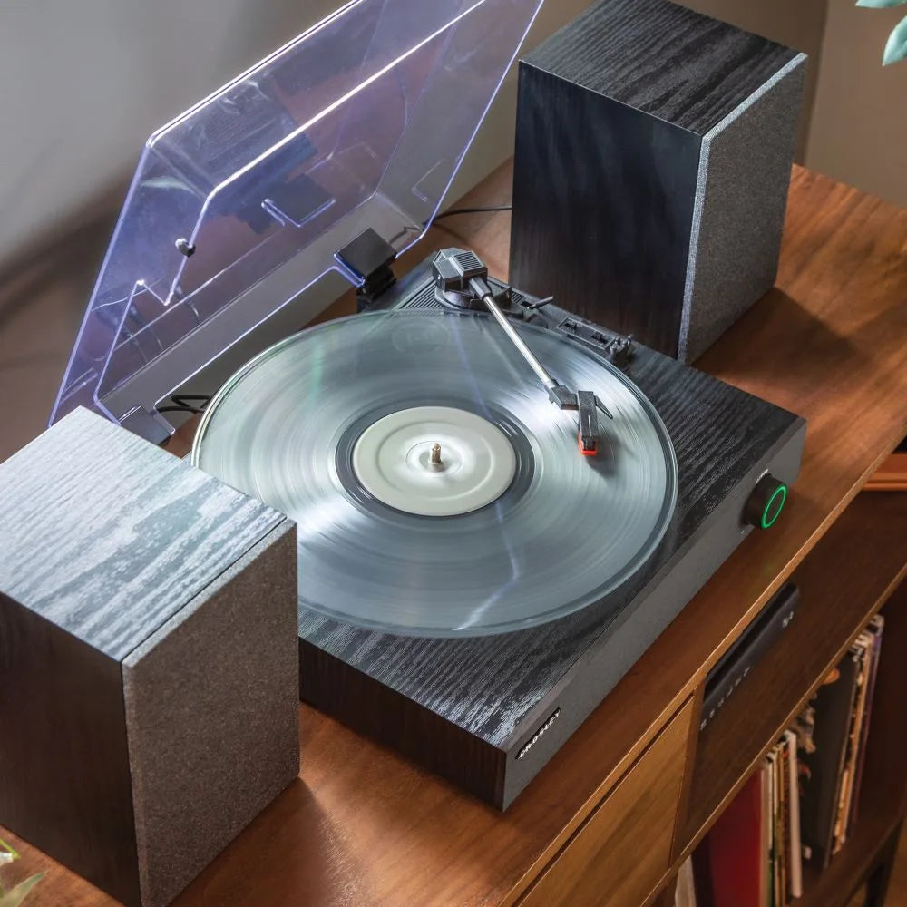 Crosley Zane platespiller med høyttalere, Svart