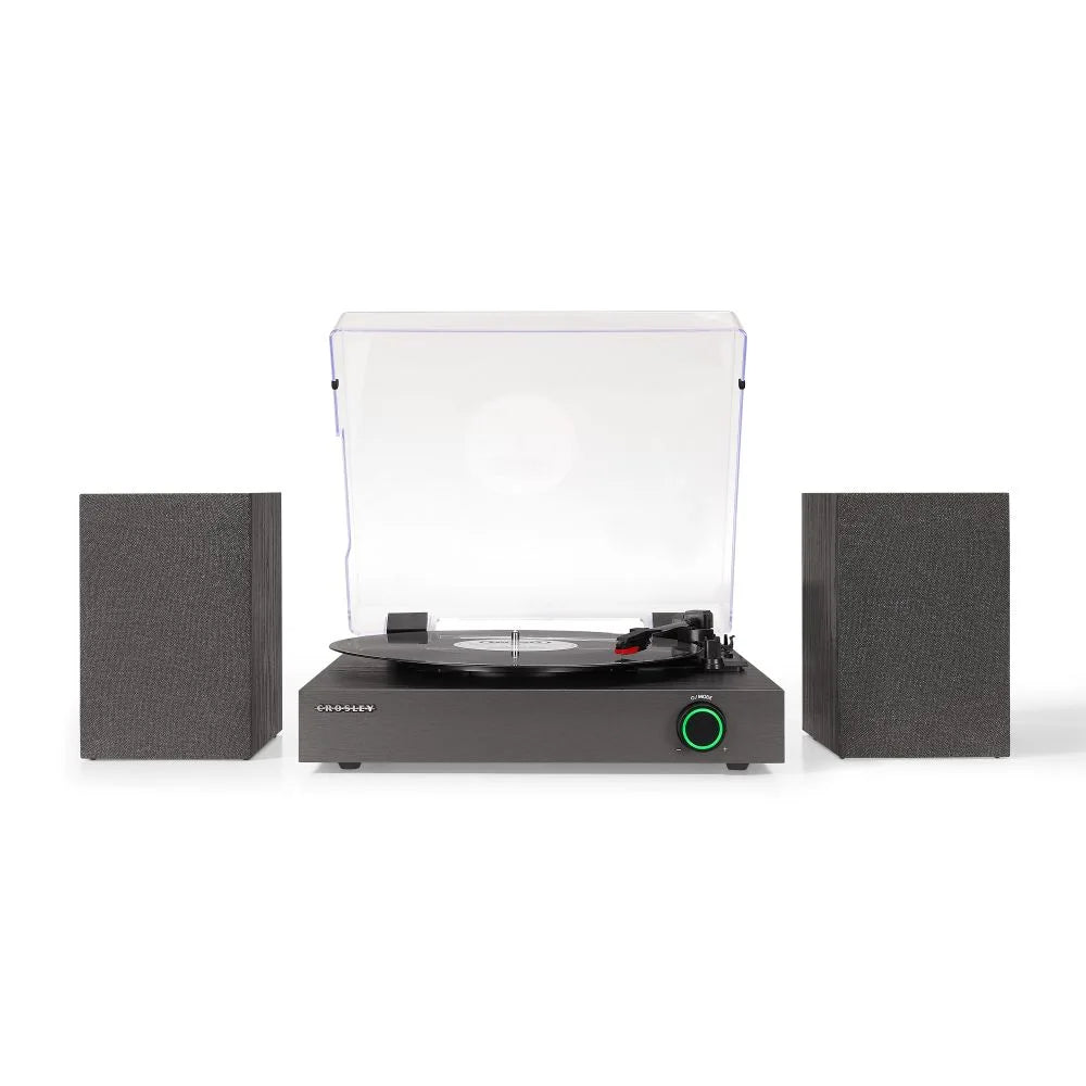 Crosley Zane platespiller med høyttalere, Svart