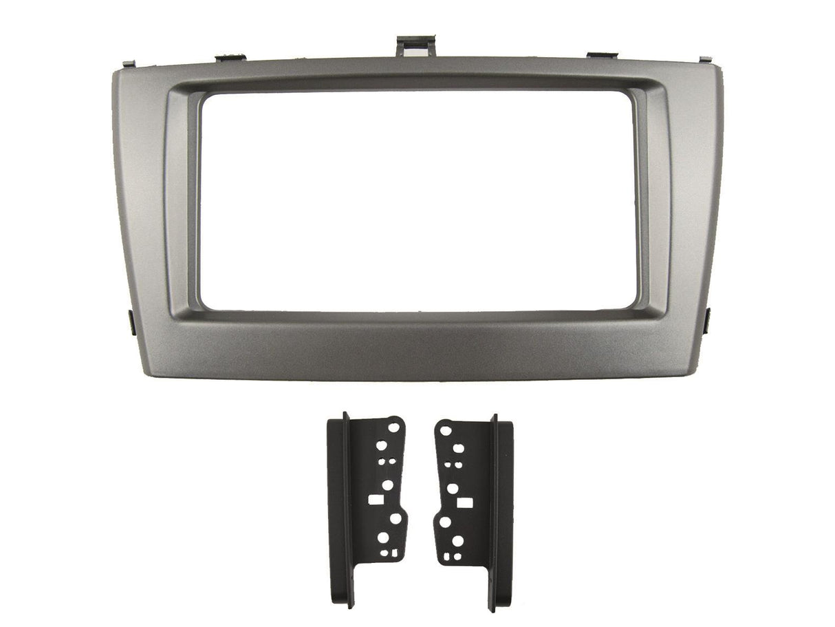 2-DIN ramme for Toyota Avensis T27 (sølv)