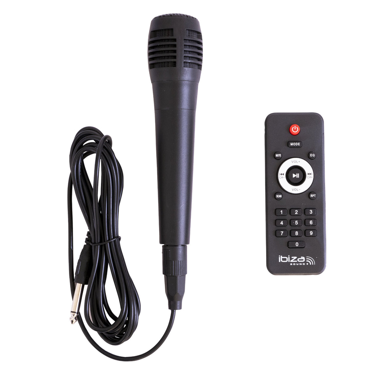 IBIZA festhøyttaler m. lys og Bluetooth