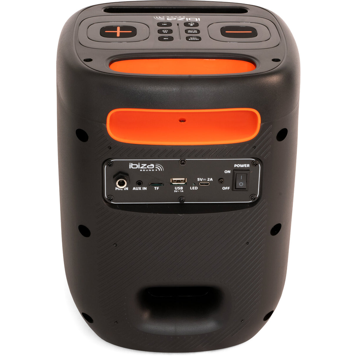 IBIZA festhøyttaler m. lys og Bluetooth