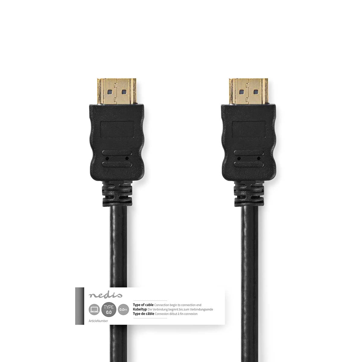 Høyhastighets HDMI-kabel med Ethernet (0,5 m)