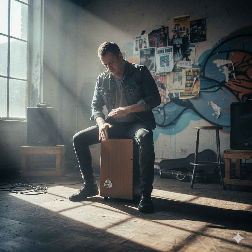 Grooveland Cajon (Svart)