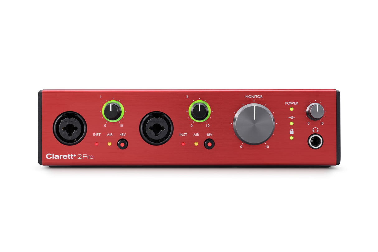 Focusrite Clarett + 2Pre USB-lydkort