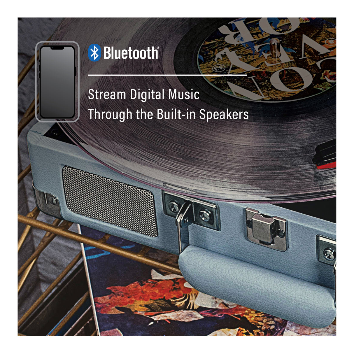 Crosley Cruiser Plus platespiller toveis Bluetooth (turmalin)