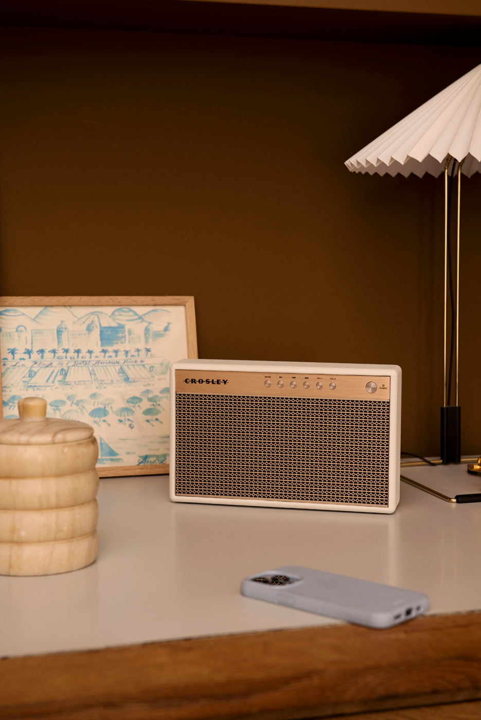 Crosley Montero Bluetooth høyttaler (hvit)