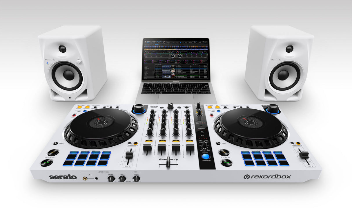 Pioneer DJ DM-50D-BT-W studiomonitorer med Bluetooth (hvit)
