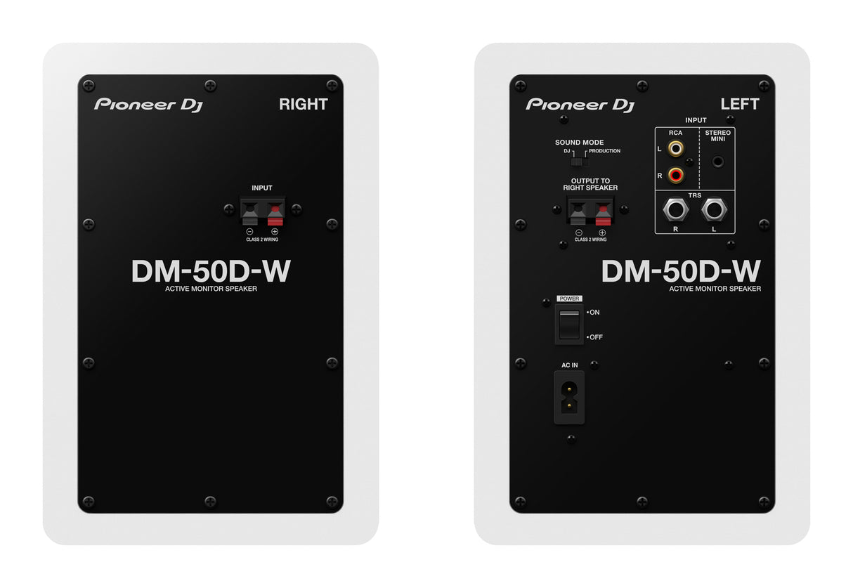 Pioneer DJ DM-50D-W (hvit)