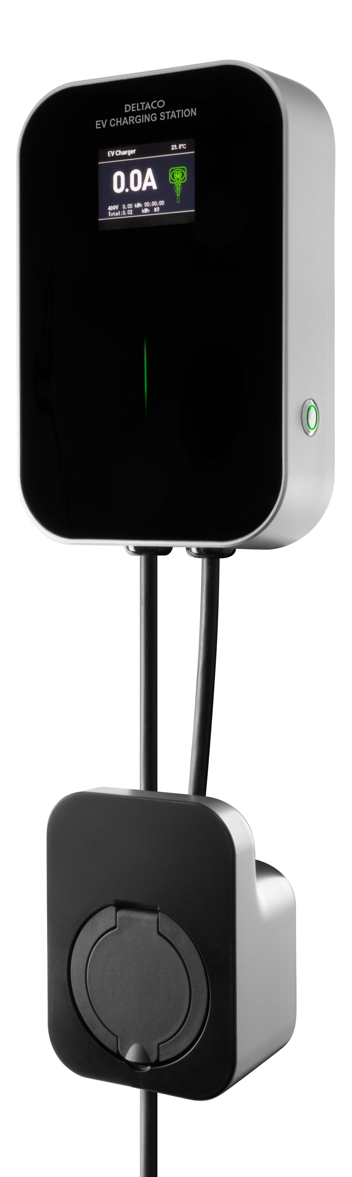 Deltaco e-Charge, Wallbox 1-fase, 6-16 A, Mode 3, Type 2