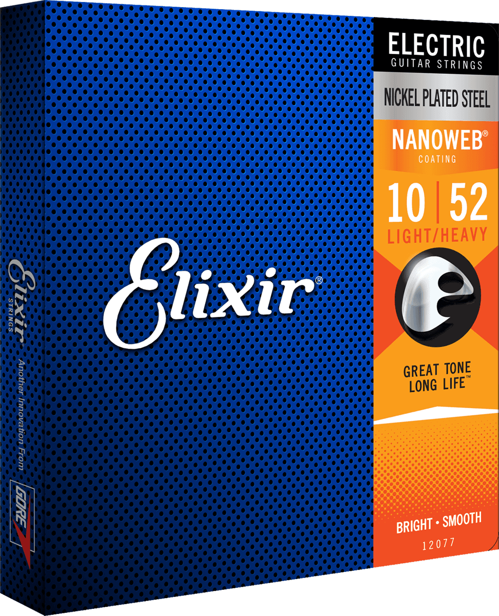 Elixir Nanoweb gitarstrenger (Light Heavy, 10-52)