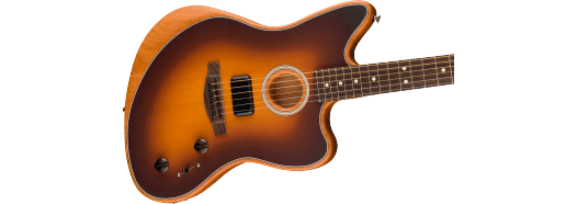 Fender Acoustasonic Player Jazzmaster elektrisk gitar (2-farget Sunburst )