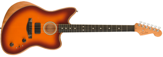 Fender American Acoustasonic Jazzmaster elektrisk gitar ( Tobacco Sunburst )
