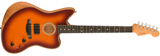 Fender American Acoustasonic Jazzmaster elektrisk gitar ( Tobacco Sunburst )