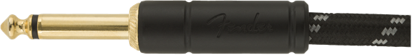 Fender Deluxe gitarkabel vinkelplugg ( Black tweed, 3m)
