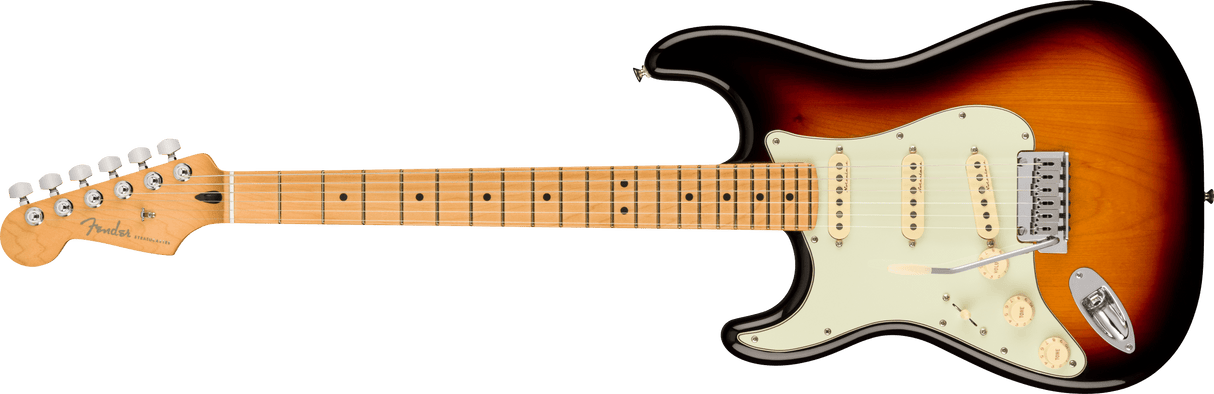 Fender Player Plus Stratocaster venstrehendt elektrisk gitar (3-farget Sunburst )