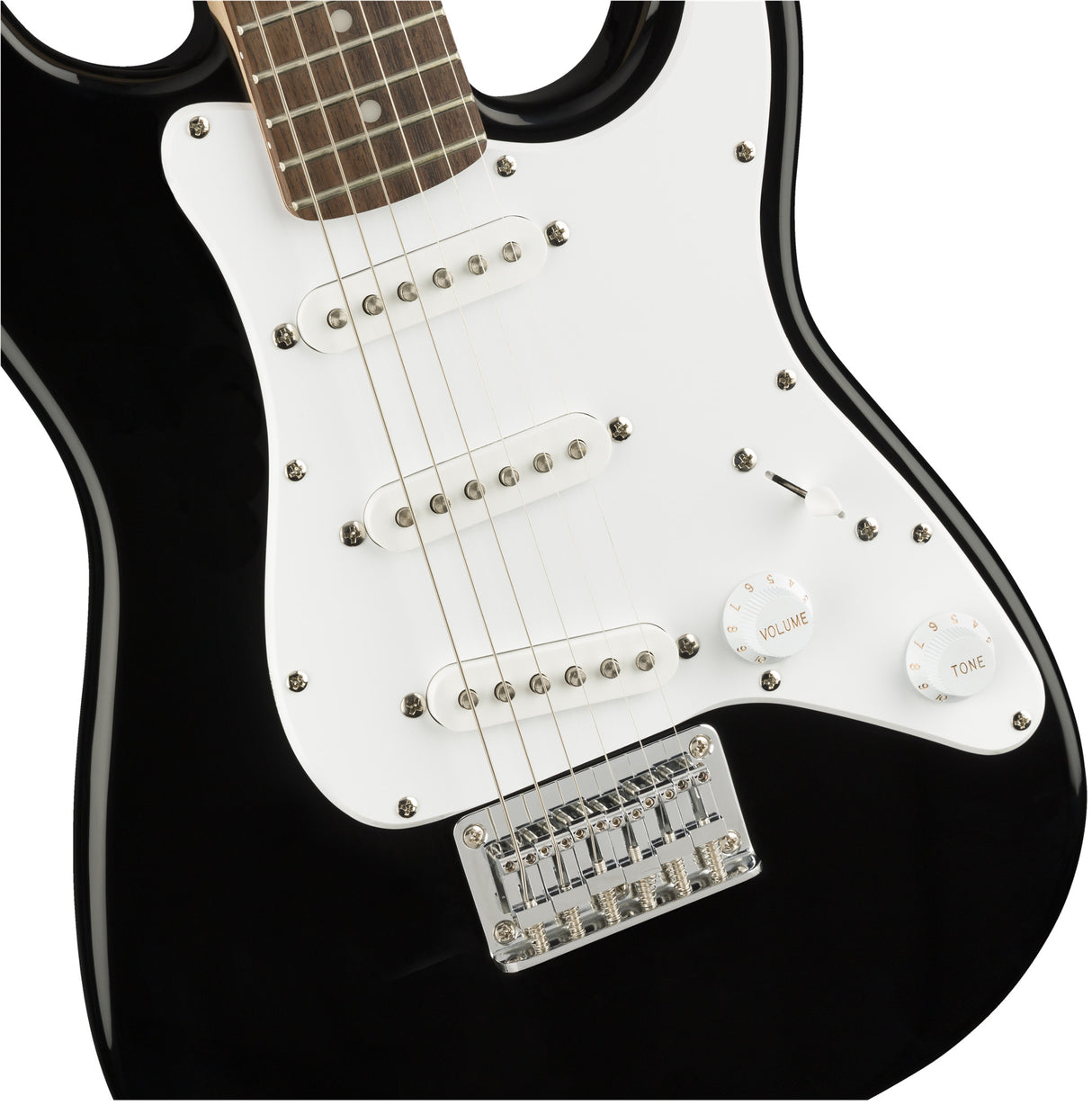 Fender Squier Mini Stratocaster elektrisk gitar (svart)