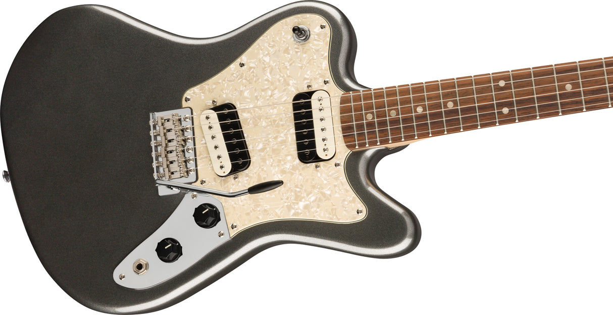 Fender Squier Paranormal Super-Sonic elektrisk gitar ( Graphite Metallic )