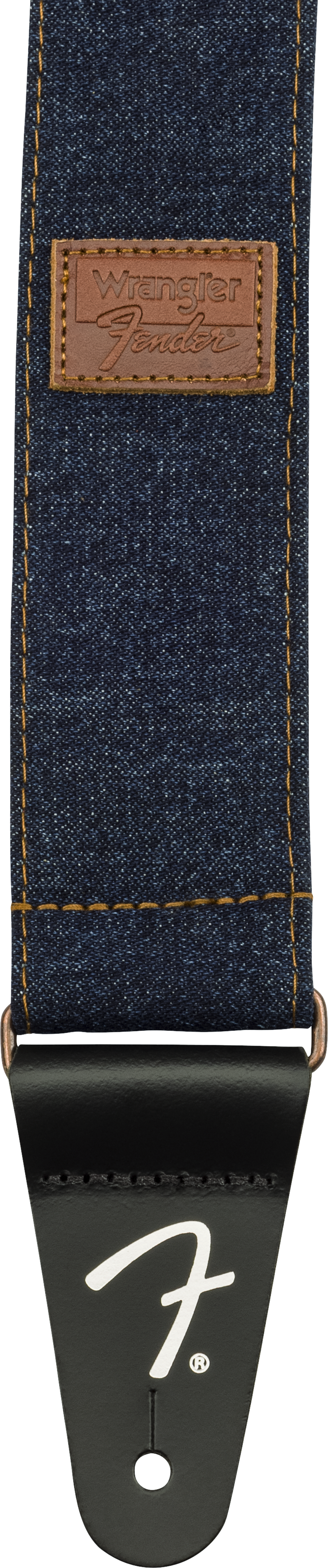 Fender x Wrangler Denim gitarstropp (Mørk Indigo, 2")