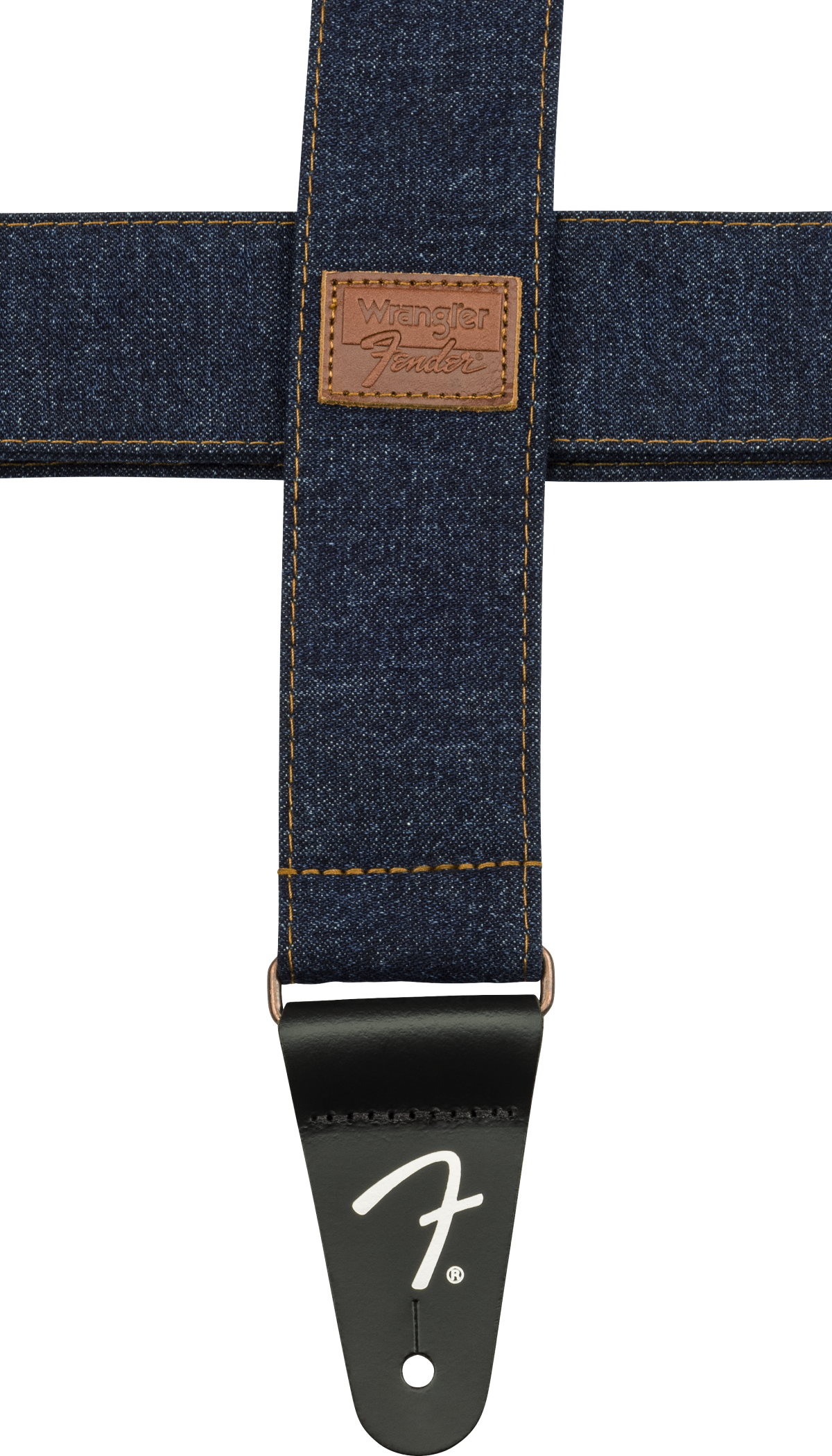 Fender x Wrangler Denim gitarstropp (Mørk Indigo, 2")