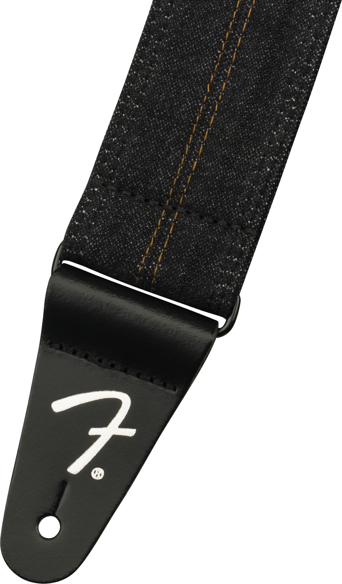 Fender x Wrangler Denim gitarstropp (vasket Black sting, 2")