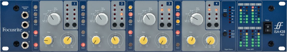 Focusrite ISA 428 mkII mikrofonforforsterker