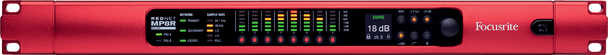 Focusrite RedNet MP8R mikrofonforforsterker