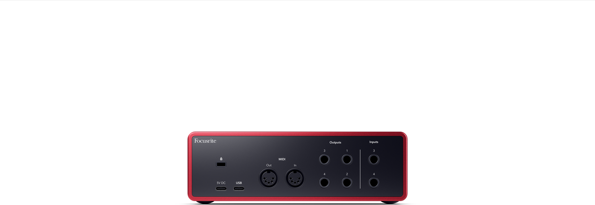 Focusrite Scarlett 4i4 4. generasjons lydkort