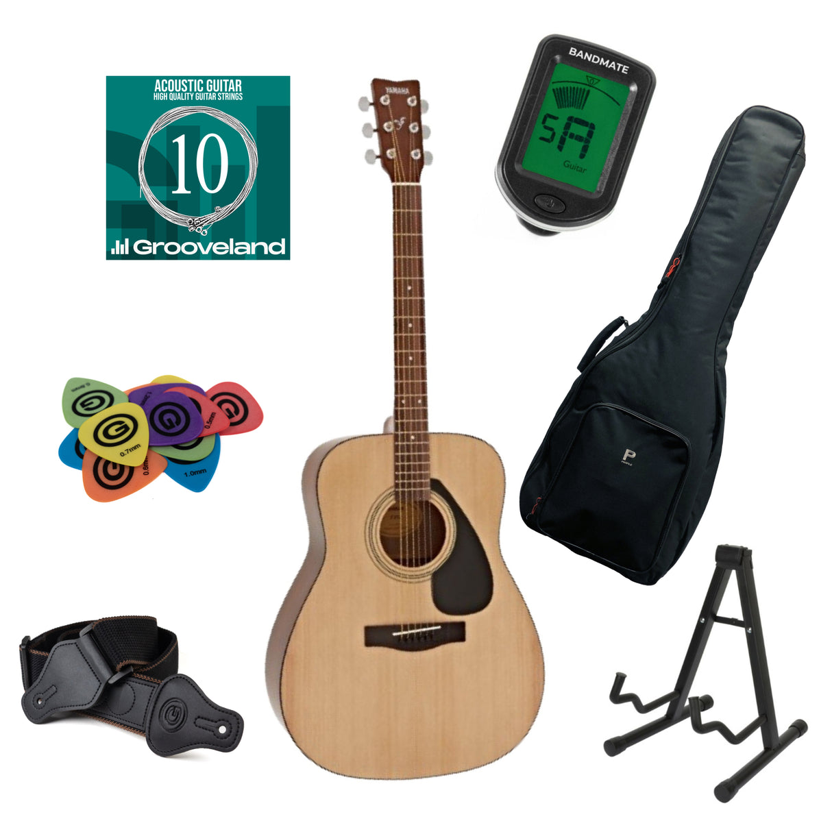 Yamaha F310 startpakke (naturlig)