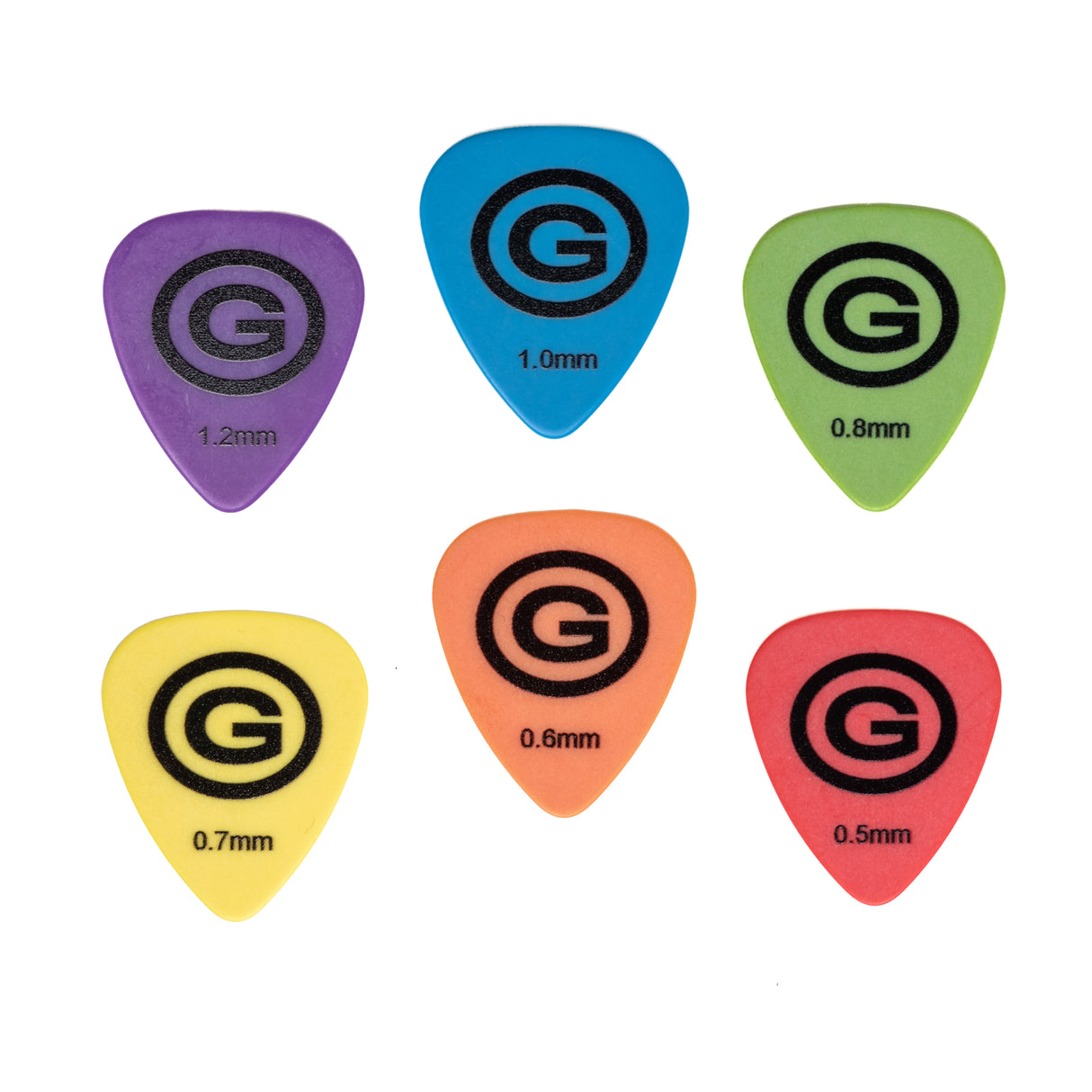 Grooveland plekter 12 stk blandet