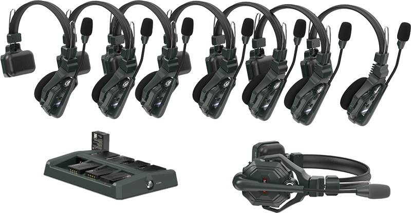 Hollyland Solidcom C1 Full Duplex Wireless Intercom System med 8 headset
