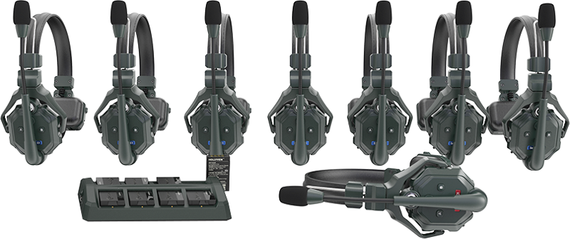 Hollyland Solidcom C1 Full Duplex Wireless Intercom System med 8 headset