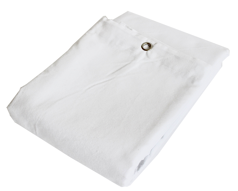 Molton teppe med øyne (hvit, bredde x høyde)