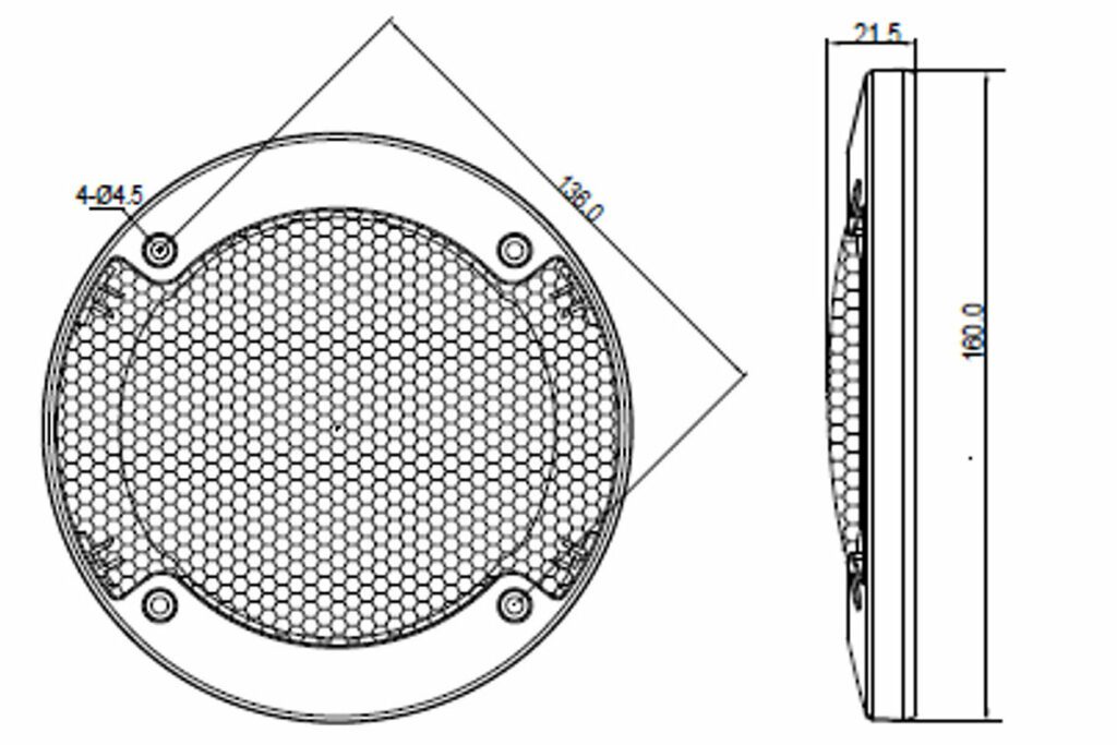BLAUPUNKT ICx 542 2-veis bilhøyttalere (13 cm, 5,4")