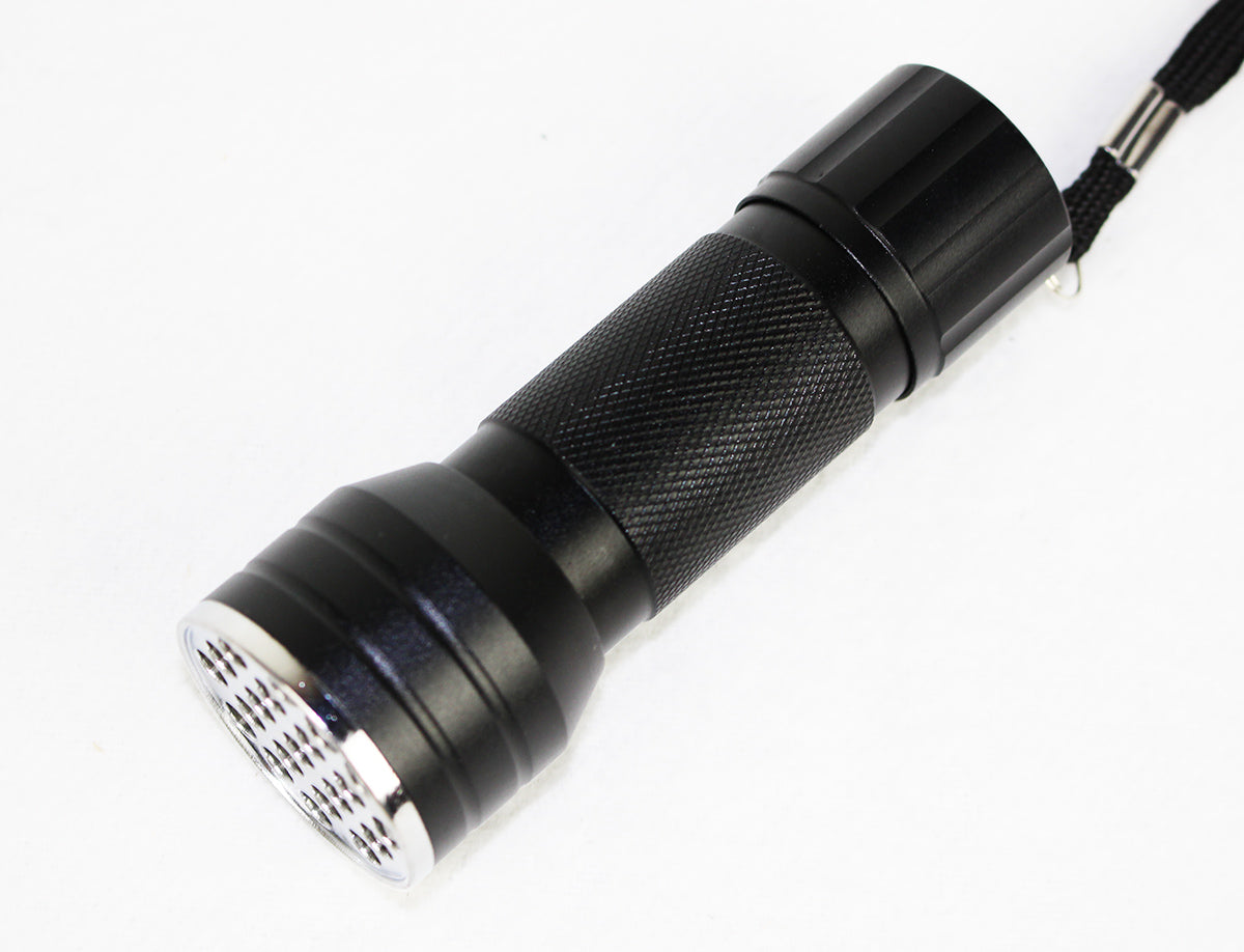 UV-lommelykt med 21 lysdioder