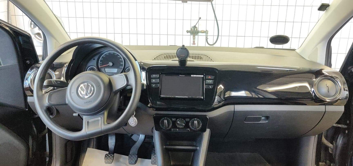 2-DIN-ramme for Mii, Citigo og oppover (Blank Black)