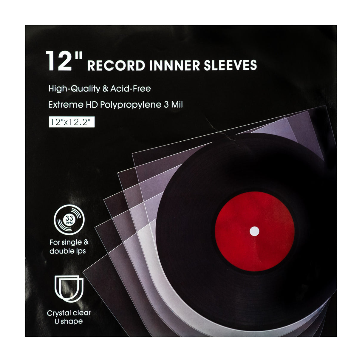 12" Record Inner Sleeves (50 pcs)