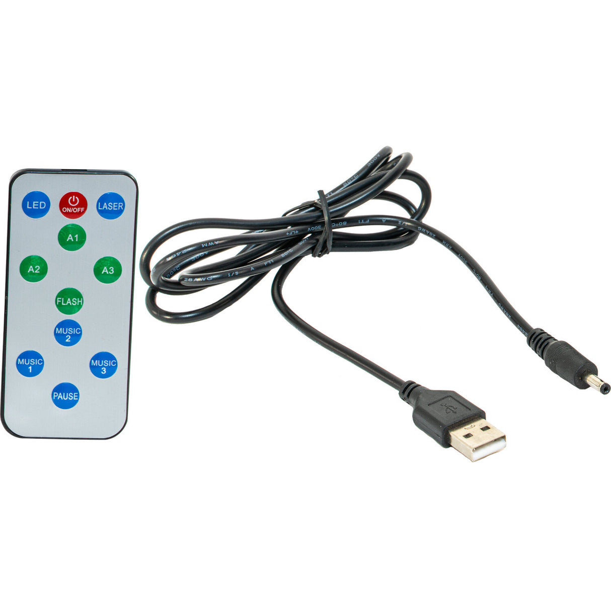 Ibiza Batteridrevet lyseffekt med laser