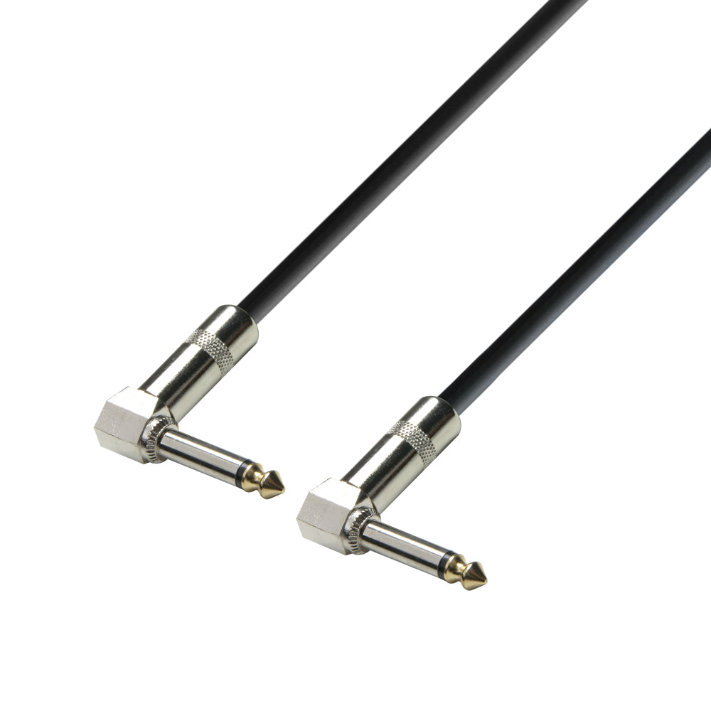 Instrumentkabel 6,3 mm Angle Jack mono til 6,3 mm Angle Jack mono