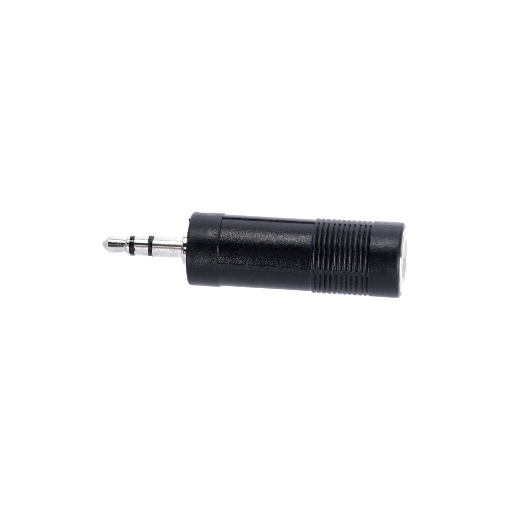 Adapter Audio Plug 6,3 mm Stereo Jack Hunn til 3,5 mm Stereo Jack