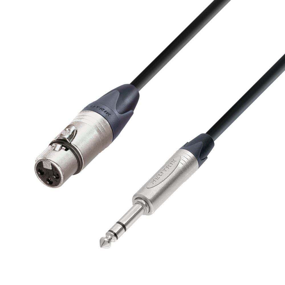 Neutrik mikrofonsignalkabel XLR Hun til 6.3 mm Jack stereo