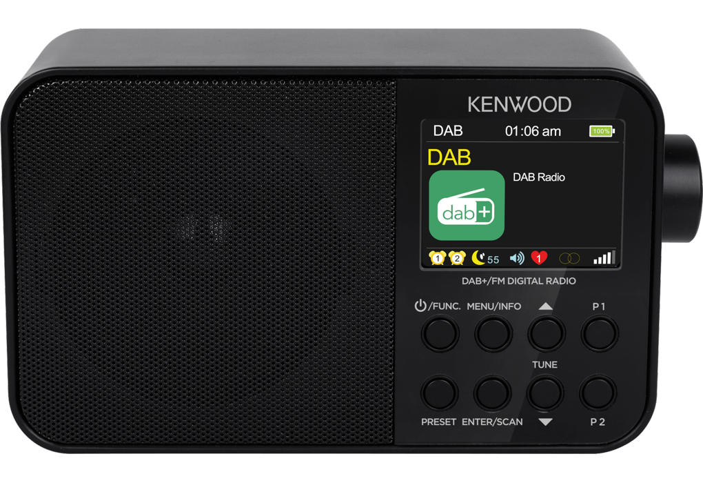 Kenwood CRM30DABB DAB+ Radio (svart)