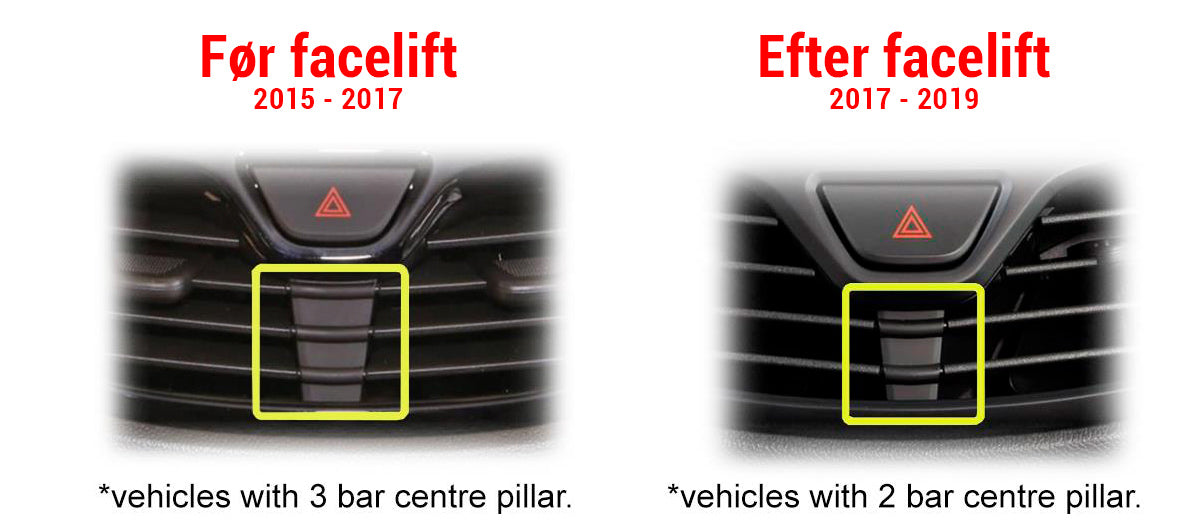 21CT23VX63 2-DIN ramme for Opel Karl 2017 -