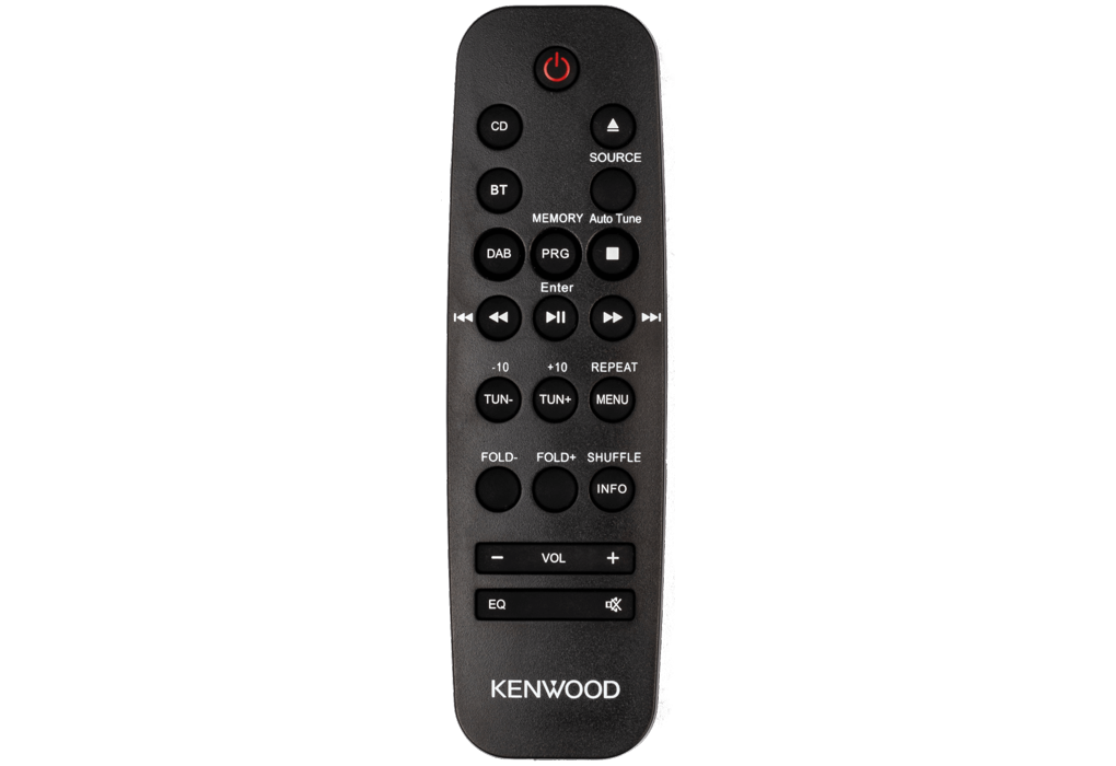 Kenwood M-918DAB-H Minisystem med Bluetooth og DAB+ (aluminium)