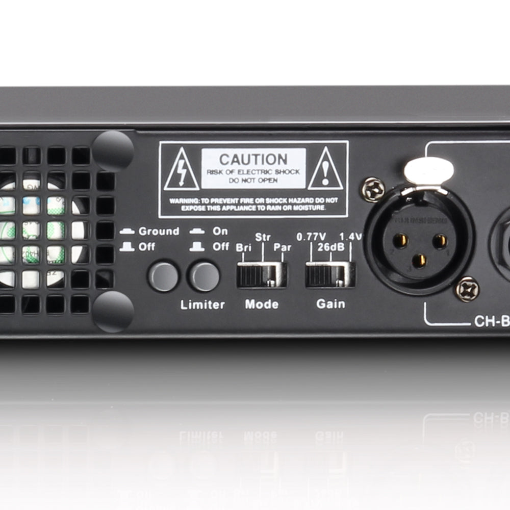 LD Systems XS 700 effektforsterker (2x200W, 8 Ohm)