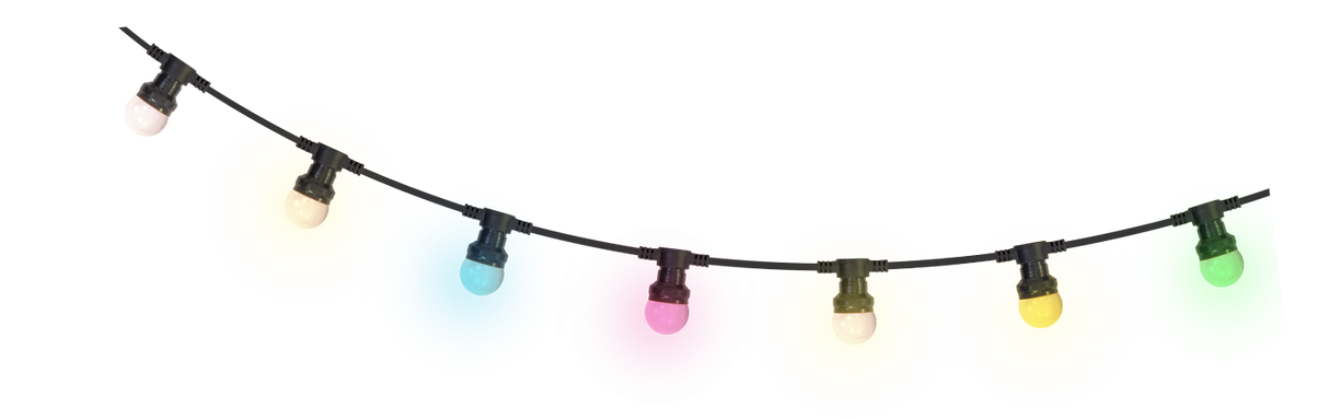 LED-lyskjede (flerfarget, 10m)