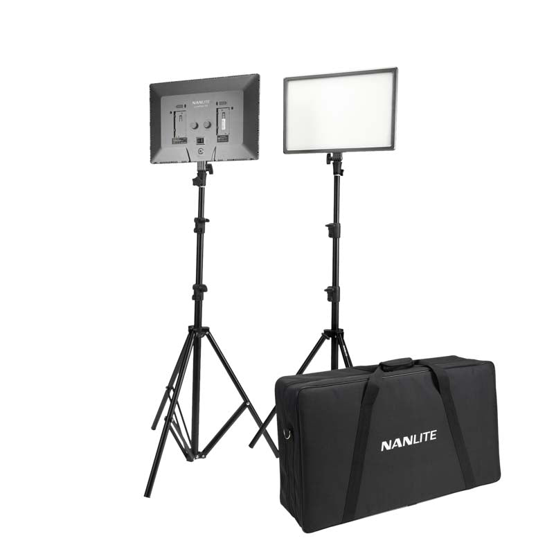 Nanlite LumiPad 25 LED 2 Light kit x2 med stativ og veske